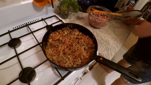 Рецепт фасоли с овощами.