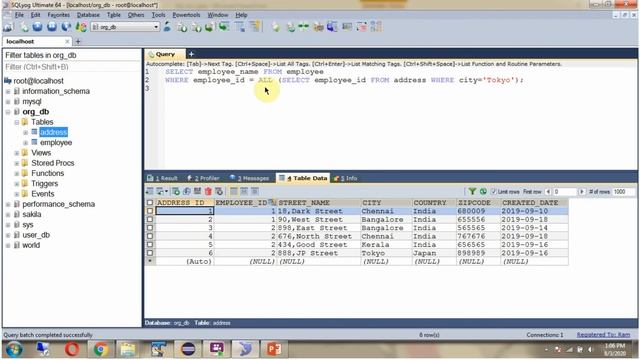 What is  SQL ALL Operator and how to use the SQL ALL Operator? | SQL Tutorial For Beginners