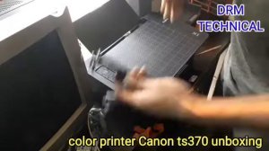 Color printer// canon Pixma TS307 installation unboxing