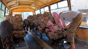 Разбираем на металлолом. Готовим ПАЗик к утилизации.