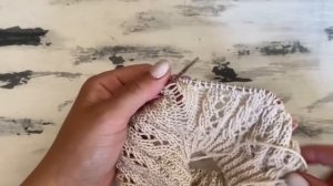 Ажурная кофточка спицами.  Реглан сверху. Азиатский росток! Мастер-класс.