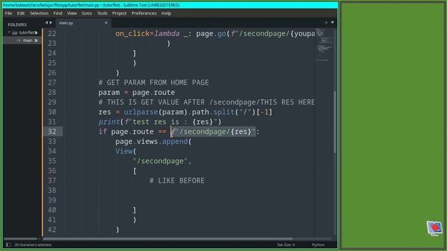 Flet Tutorial - Navigation Between Pages