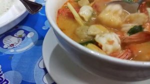 Таиланд. Северная Паттайя. Местное кафе. Суп Том Ям. 22.11.2018