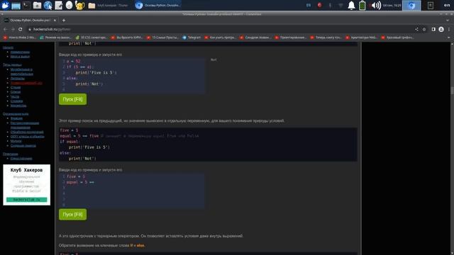 1. Прохождение учебника "Некогда учить Питон" смотреть онлайн