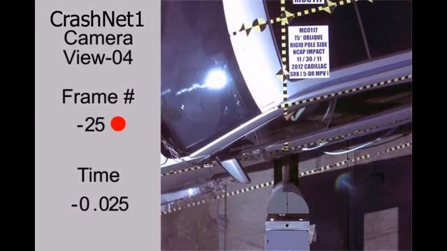 Cadillac SRX | Pole Crash Test | 2012 | High Speed Camera | NHTSA Full Length Test in HD смотреть онлайн