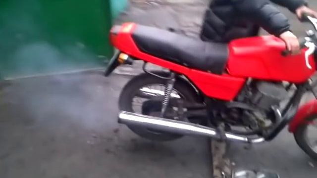 ЯВА 638 12V Работа зажигания на одном прерывателе!!!! смотреть онлайн