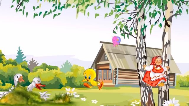 Физминутка для глаз " Два весёлых гуся" смотреть онлайн