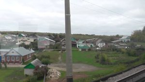 Отправление со станции Вятские Поляны и мост через Вятку