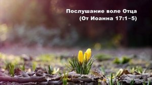 07.03.2015 Священническая молитва (От Иоанна 17:1‒8)