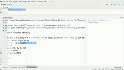 #1. Пакет numpy - установка и первое знакомство | NumPy уроки