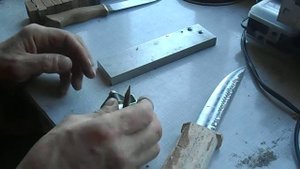 разметка рукояти ножа