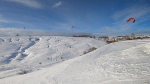 Сноукайтинг в Венёве, Урочище Каменная Гора, Щучье Городище
