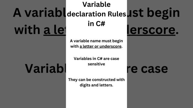 What are a variables in C#?