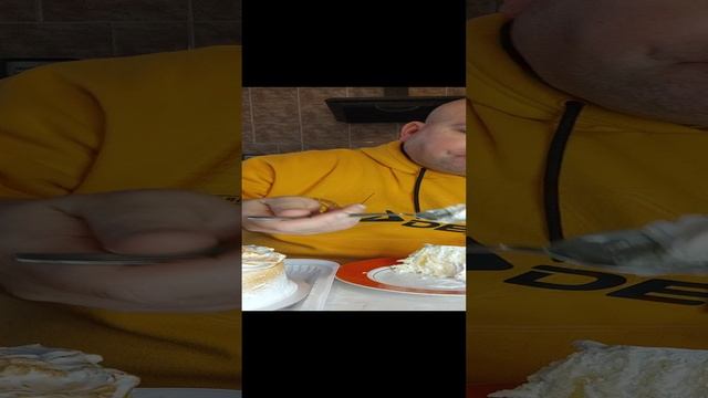 ОБЖОР торт Роскошная блондинка/перекус/мукбанг/обзор еды