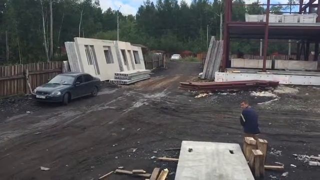 Монтаж первой наружной ограждающей конструкции (НСП) в РП "Чегдомын" смотреть онлайн