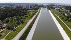 Novosibirsk 4k drone Новосибирск с высоты птичьего полета, Шлюзы
