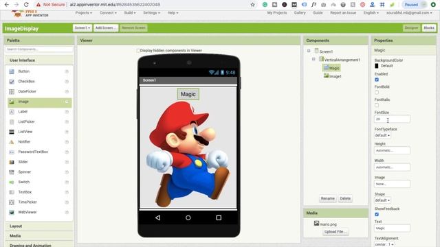 MIT App Inventor Tutorial - Introduction and Create Magic App #1