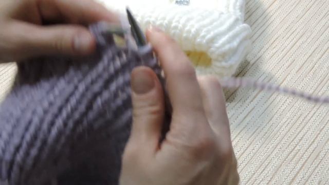 Шапка из Альпаки с косами Мастер-класс. Толстая шапка из толстой пряжи. Шапок много не бывает. смотреть онлайн