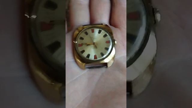 Мужские наручные часы Полет 17камней позолоченные смотреть онлайн