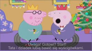 Свинка Пеппа - Святой Николай | Świnka Peppa - Odwiedziny Mikołaja (Польские субтитры)