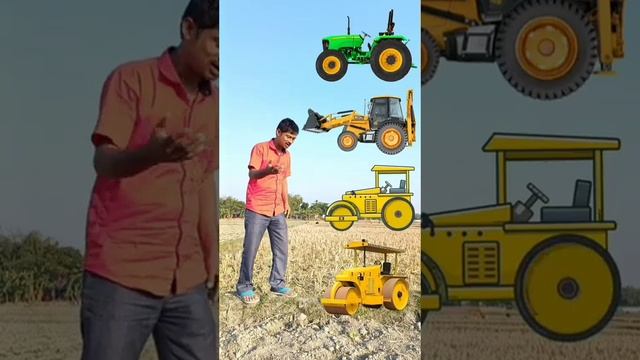 vfx Gift_?_to_Tractor_,_Jcb,_roller_?__scooter_-funny_vfx_magic_video