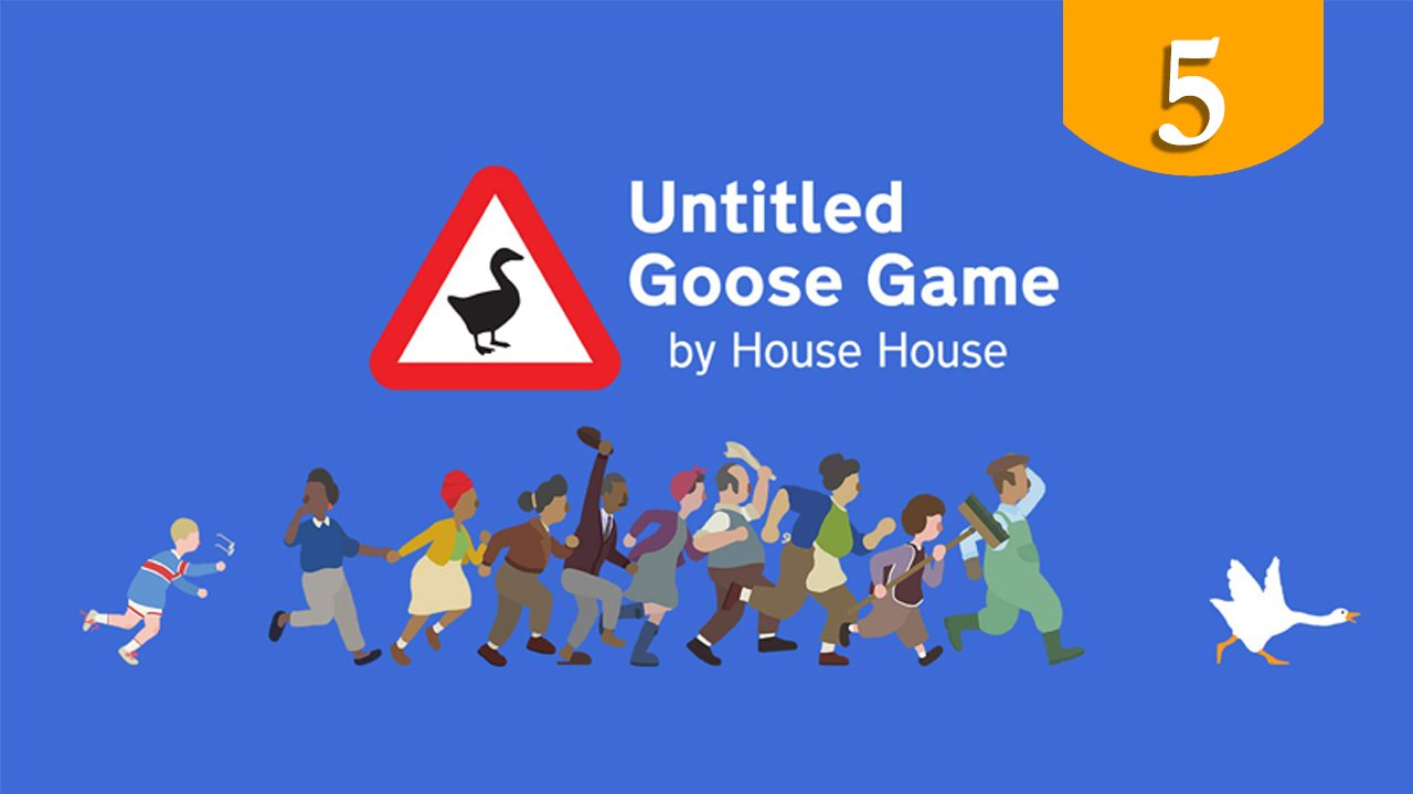 Мы вернули колокольчик домой к семье ➤ Untitled Goose Game ➤ Прохождение #5