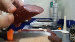 Конец эксперимента. Сырокопчёная колбаса.