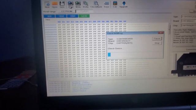 2011 Chevy Aveo Instrument Cluster MCU 3L16Y eeprom modified with VVDI prog смотреть онлайн