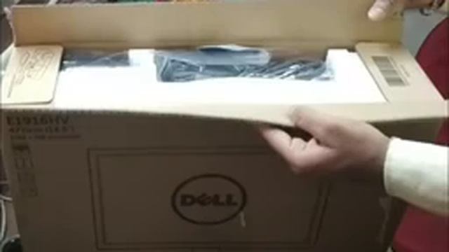 How to unbox and assemble Dell E1916HV monitor. смотреть онлайн