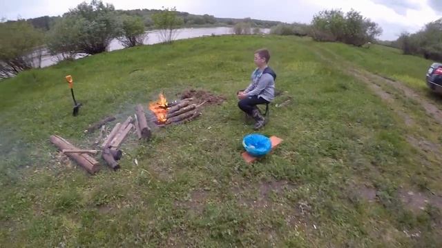 Отдых с палатками в Калужской области на реке Ока!
