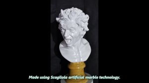 Бернини «Проклятая душа». Реплика. Изготовлено по технологии Оселкового мрамора (Scagliola).