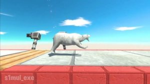 Run and Escape from Spikes and Floor Trap - Animal Revolt Battle Simulator