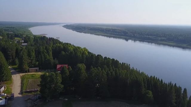 Река Печора и местечко Кедровка.Троицко-Печорск