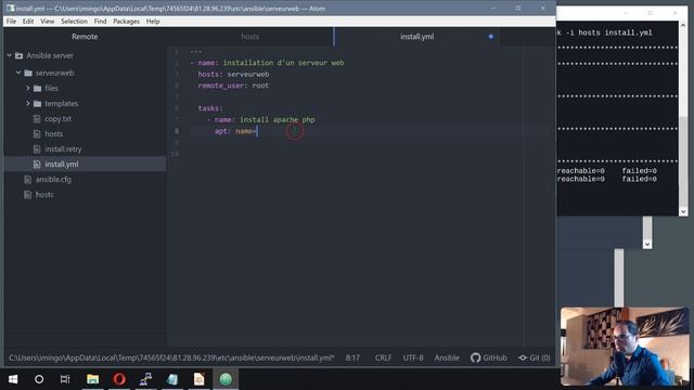 Tuto de présentation d'Ansible : mettre en place un serveur Web смотреть онлайн