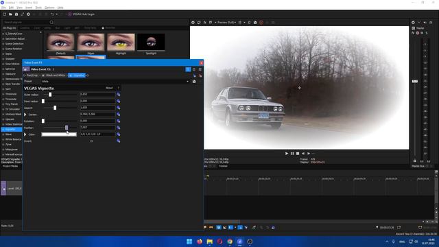 Vegas Pro 19.  Создаем эффект воспоминаний
