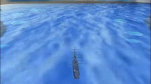 Футаж-Парусник плывёт по морю.