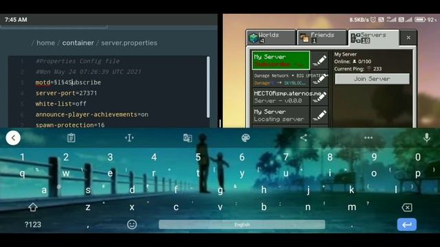Custom Color Name MCPE Server | Motd color Server Name | Minecraft Tutorial