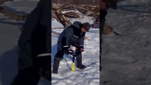 Тестирование ледобура ICEBERG-130 (R)