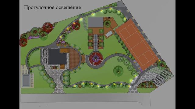 Проект освещения. Визуализация по группам включения. смотреть онлайн