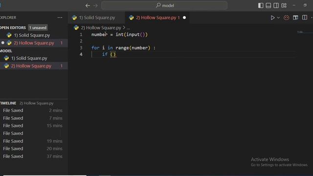 How To Print Solid & Hollow Square Pattern Using Python | NxtWave | CCBP 4.0