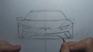 КАК НАРИСОВАТЬ ЛАМБОРГИНИ. HOW TO DRAW A LAMBORGHINI HURACAN.