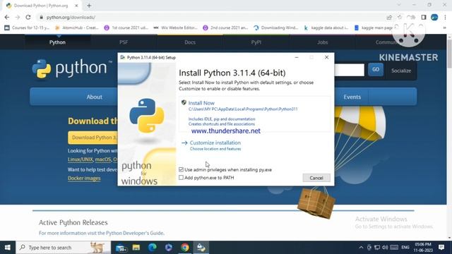 Installation of Python IDLE | Latest version | 3.11.4 version