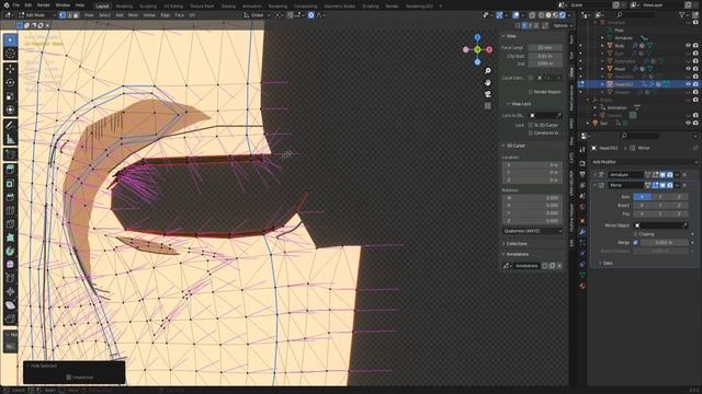 3D Blender Custom Anime Mesh Normals Tutorial смотреть онлайн