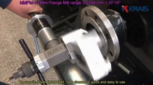 MMFM 10 -  мобильный токарный станок для обработки фланцев