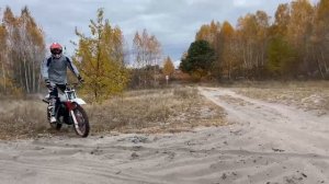 ИЖ К16 в лесу на "новой" раме