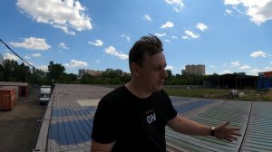 40футовые контейнеры. Обзор с проходкой по крыше.