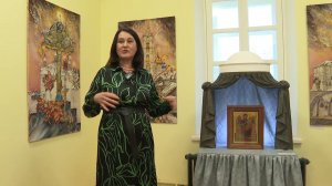 На открытии выставки "Дом для "Всецарицы". Фрагмент экскурсии
