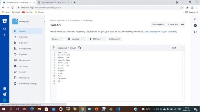 GIT Integrated with VS Code Editor and Bitbucket смотреть онлайн