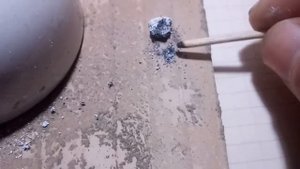 Магний с песком. Реакция горения.