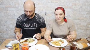 Мукбанг. Завтрак с красной икрой. Читаем ваши комменты.@Галина Кухня.